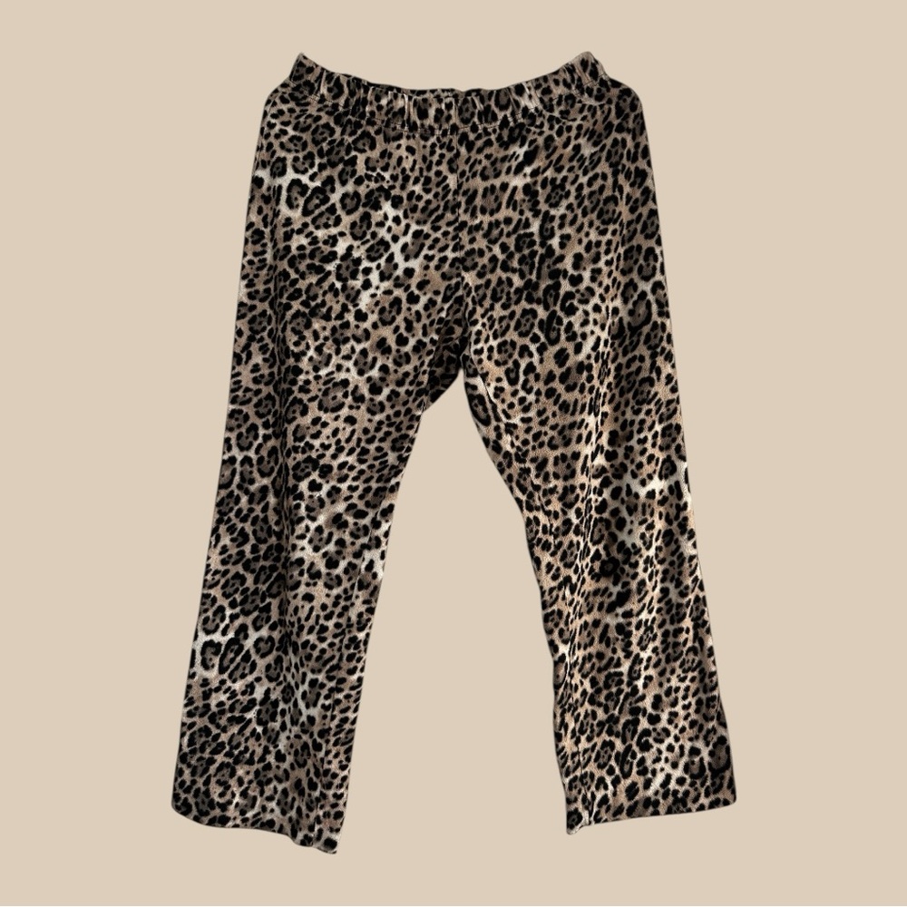Love To Lounge. Brown and Black Bold Leopard Print Pajama